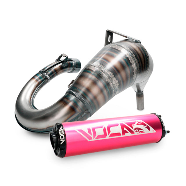 Escape Yamaha DT50 MBK X-Limit VOCA Cross Rookie 50/70cc (CE) silenciador rosa