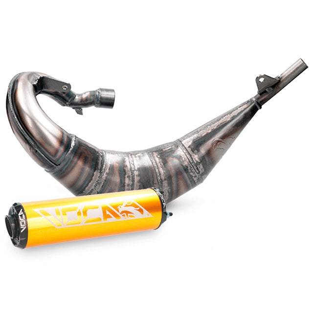 Escape Beta RR Enduro/SM 2012-2020 Voca Cross Rookie 50/70cc (CE) salida derecha - silenciador oro