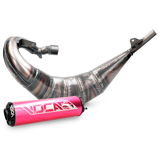Escape Beta RR Enduro/SM 2012-2020 Voca Cross Rookie 50/70cc (CE) salida derecha - silenciador rosa