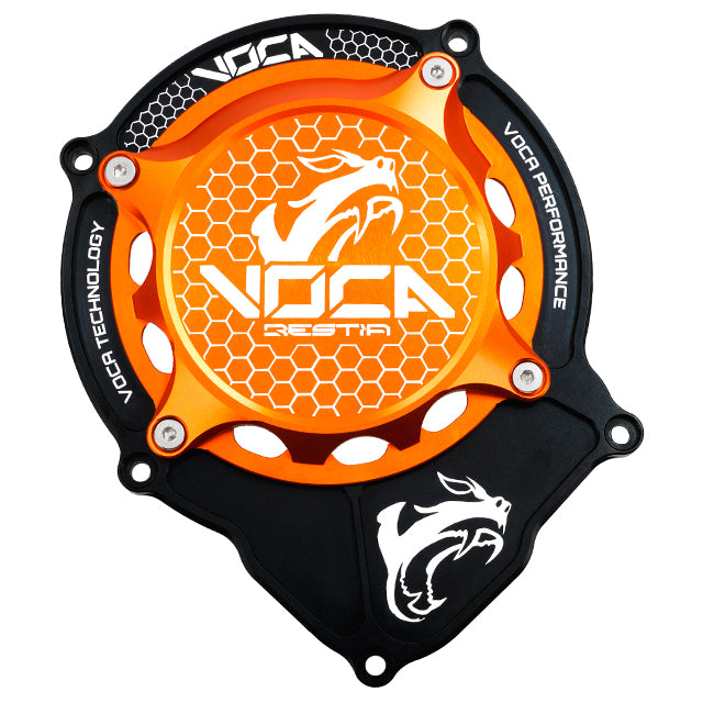 Tapa de encendido completa VOCA CNC Minarelli AM6 - naranja