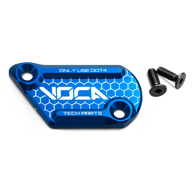Tapa bomba de freno VOCA CNC Beta RR 50-125cc 2T / 4T AJP - azul