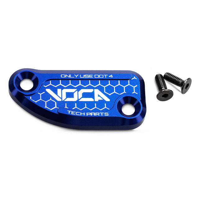 Tapa bomba de freno trasero VOCA CNC Derbi Senda / Gilera / Aprilia SX - azul