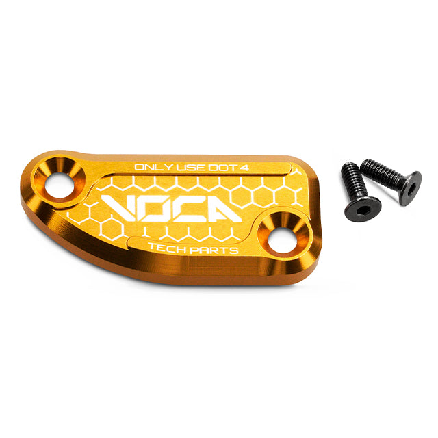 Tapa bomba de freno trasero VOCA CNC Derbi Senda / Gilera / Aprilia SX - oro
