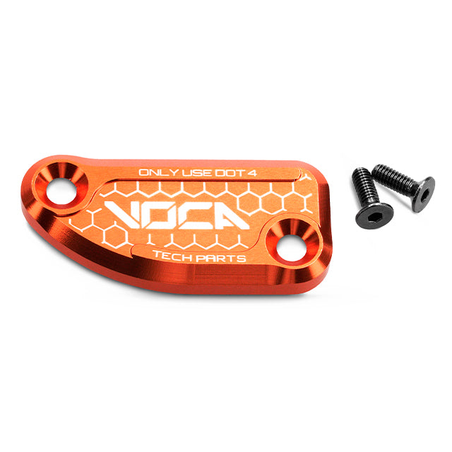 Tapa bomba de freno trasero VOCA CNC Derbi Senda / Gilera / Aprilia SX - naranja