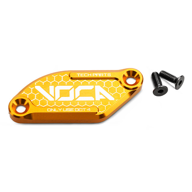 Tapa bomba de freno VOCA CNC Derbi Senda / Rieju MRT / Aprilia SX J.Juan - oro