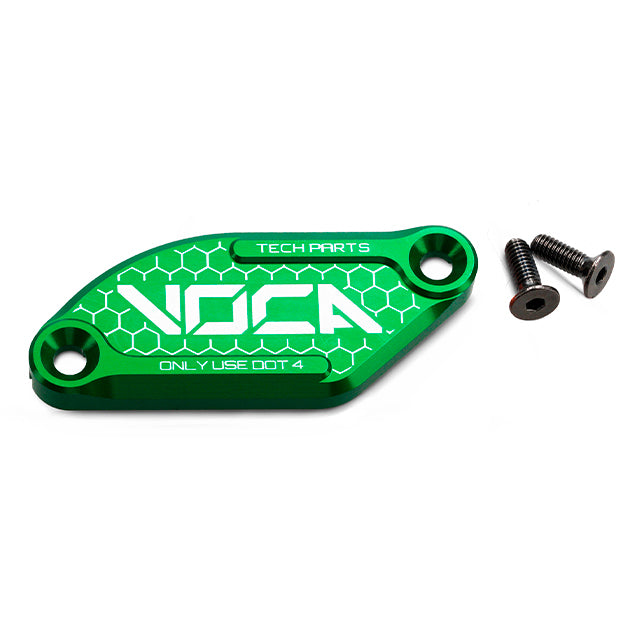 Tapa bomba de freno VOCA CNC Derbi Senda / Rieju MRT / Aprilia SX J.Juan - verde