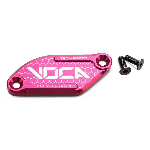 Tapa bomba de freno VOCA CNC Derbi Senda / Rieju MRT / Aprilia SX J.Juan - rosa