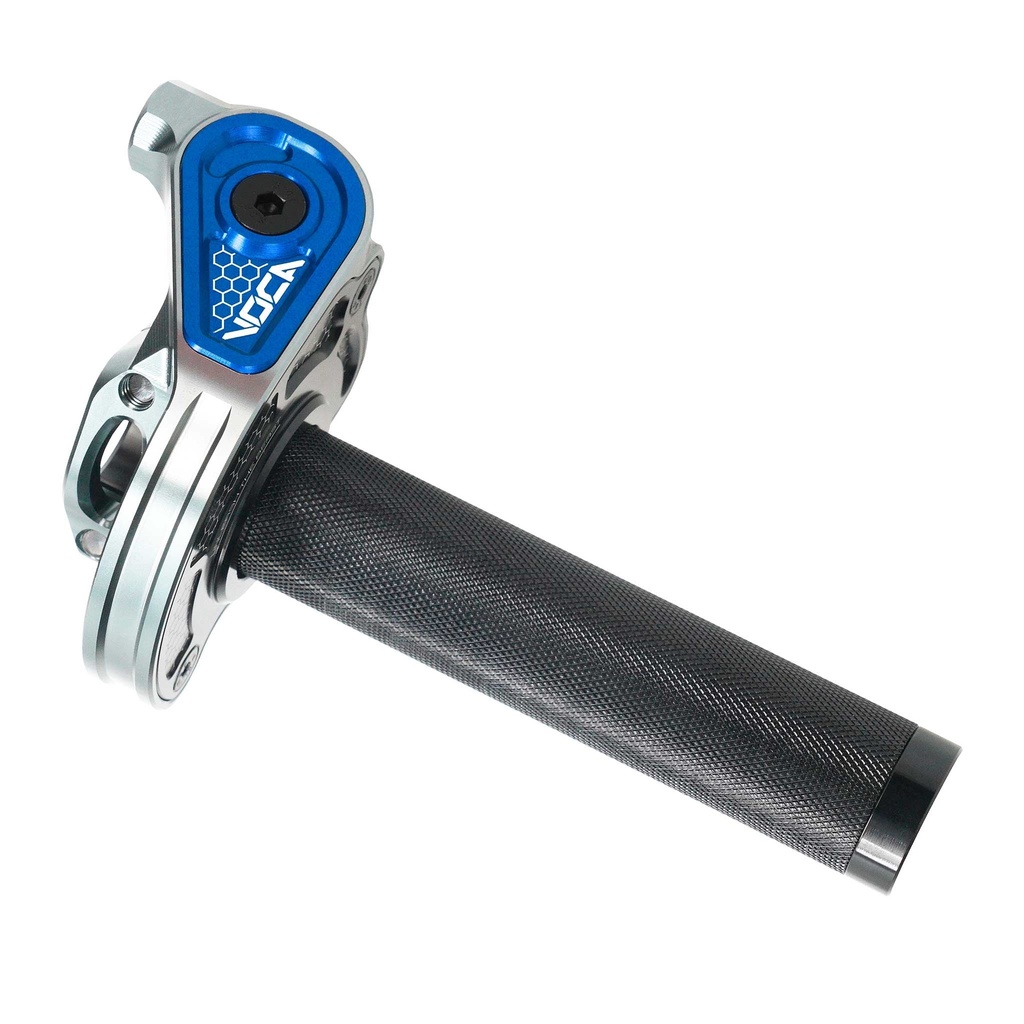 Mando de gas VOCA Bestia CNC 90º - azul