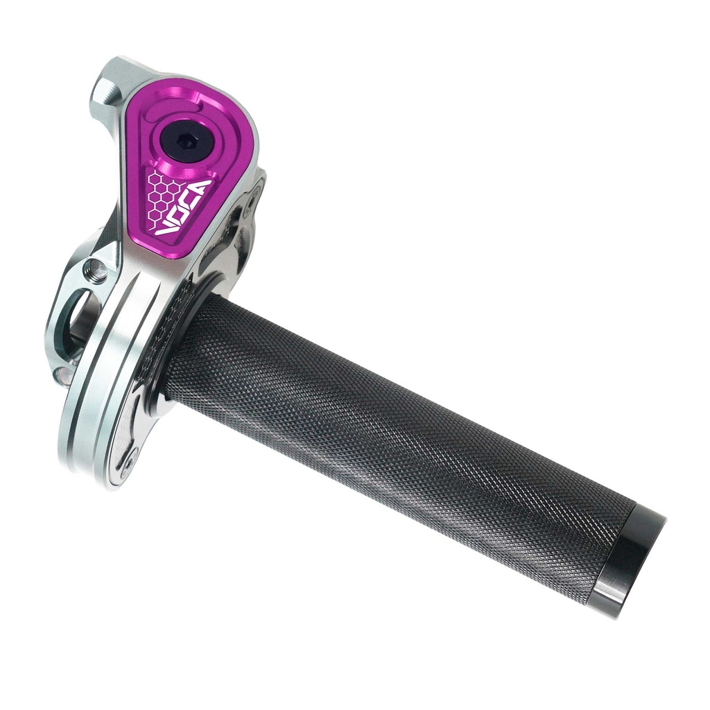 Mando de gas VOCA Bestia CNC 90º - violeta