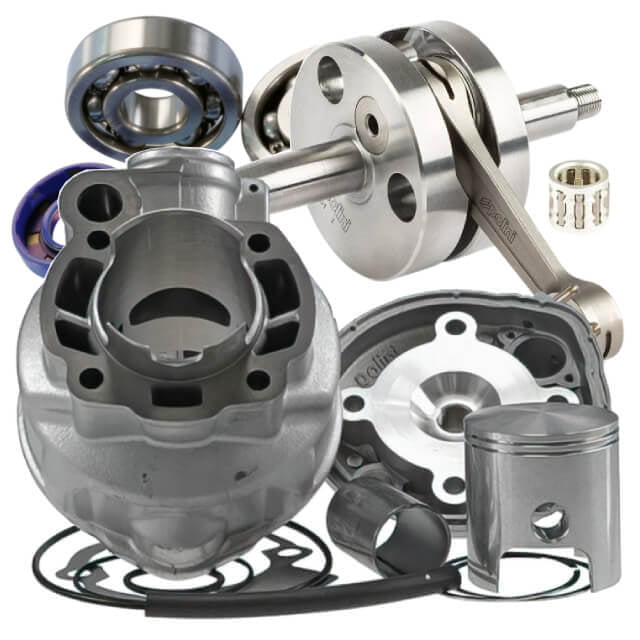 Kit cilindro y cigüeñal Polini Hierro 80cc Minarelli AM6
