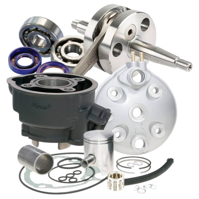 Kit cilindro y cigüeñal Polini Hierro 50cc Minarelli AM6