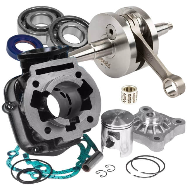 Kit cilindro y cigüeñal Polini Hierro 50cc Derbi Euro 3/4