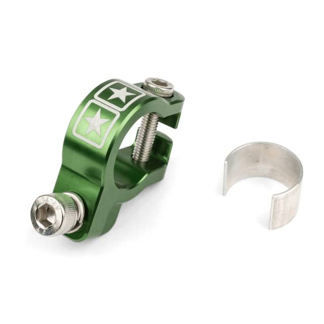 Abrazadera colector de escape aluminio CNC Stage6 - verde