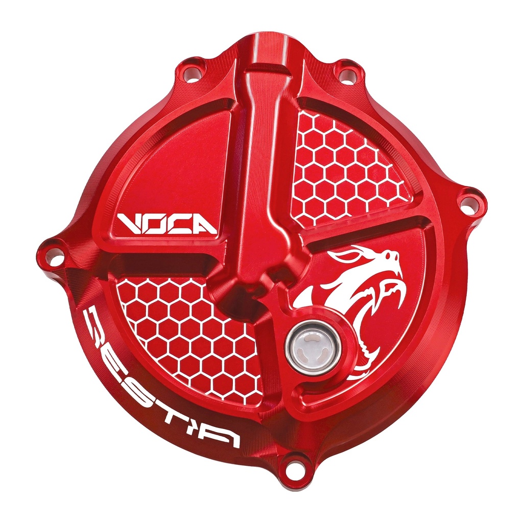 Tapa de discos de embrague Derbi Euro 3/4 VOCA CNC - rojo