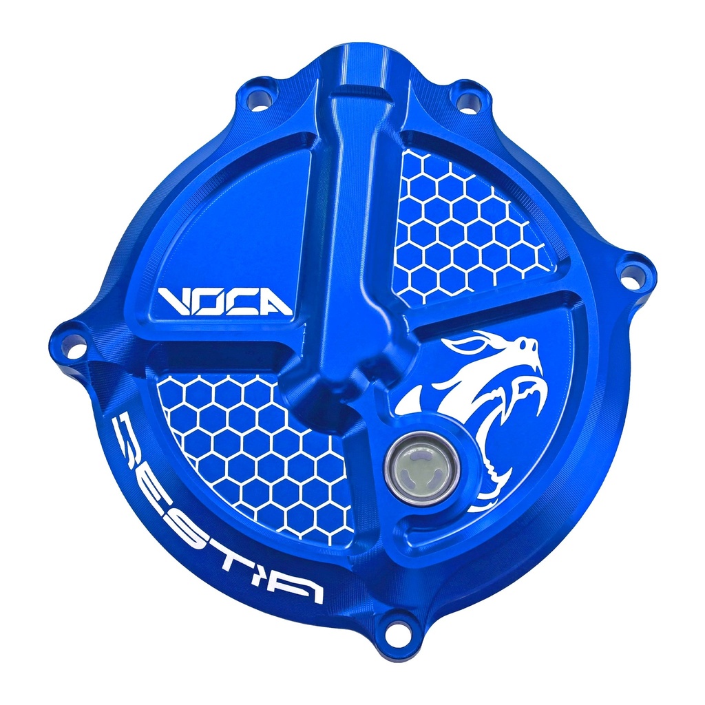 Tapa de discos de embrague Derbi Euro 3/4 VOCA CNC - azul