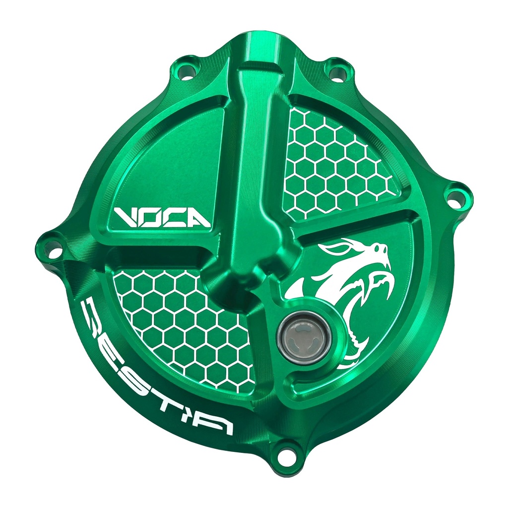 Tapa de discos de embrague Derbi Euro 3/4 VOCA CNC - verde