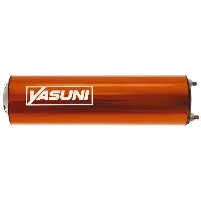 Silenciador Yasuni Recto V2 lado izquierdo negro-naranja