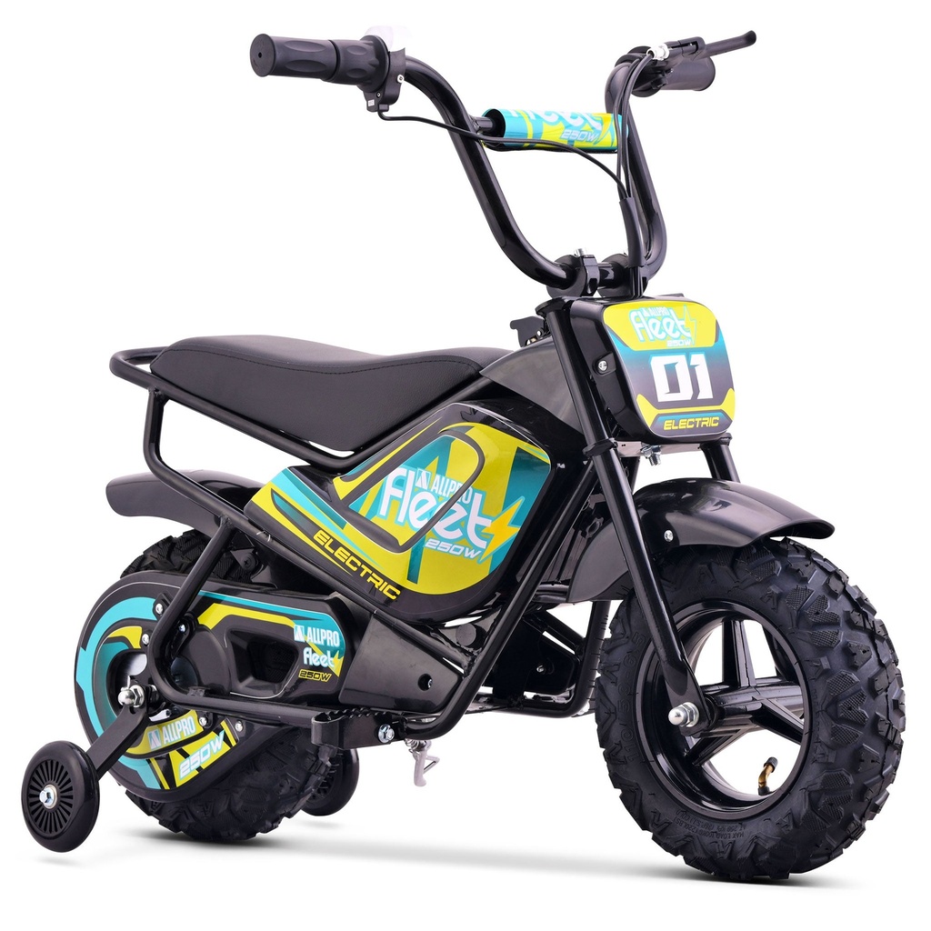Mini Moto eléctrica FLT-E 250W-24V 110/50-6.50 Max 20 Km/h AllPro Azul