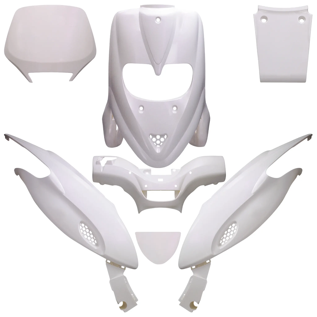 Kit Carenados Gilera Stalker 50cc 7 piezas AllPro - blanco perla a lila