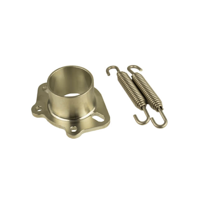 Bufanda de escape titanio azul KRM Derbi 96-100cc y 100cc FL