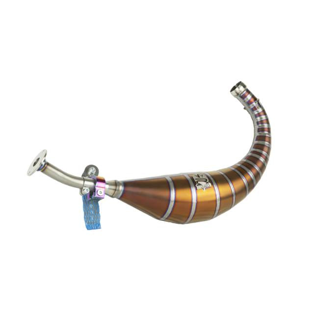Bufanda de escape titanio bronce KRM Minarelli AM6 100-115cc