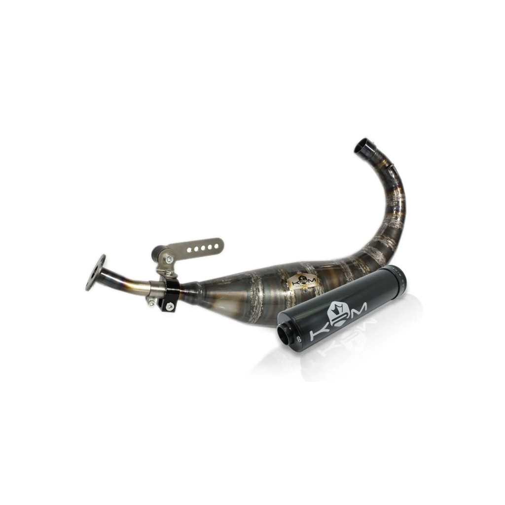 Escape KRM 70-78cc Derbi - silenciador negro