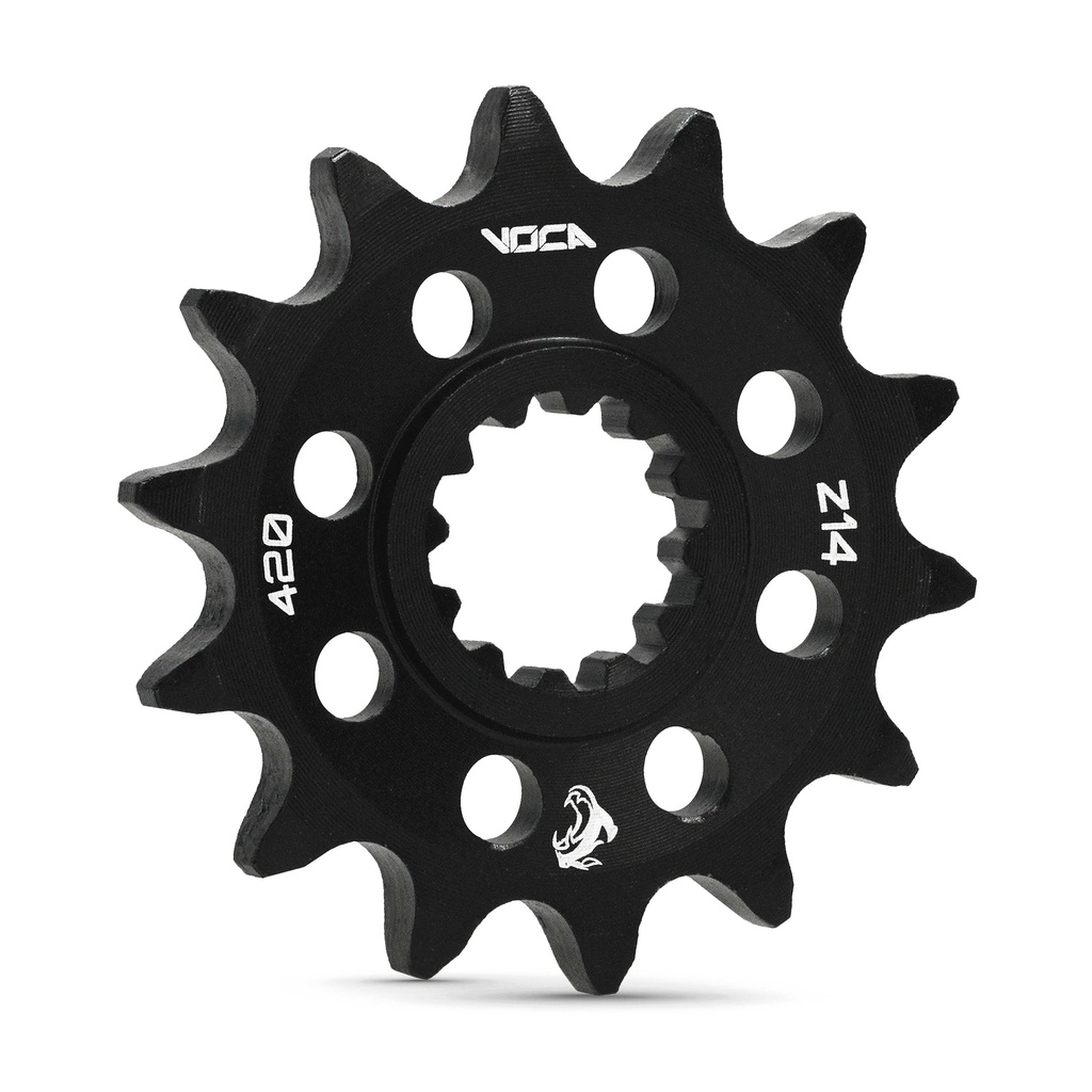 Piñón Minarelli AM6 Z-14 420 VOCA Racing - negro
