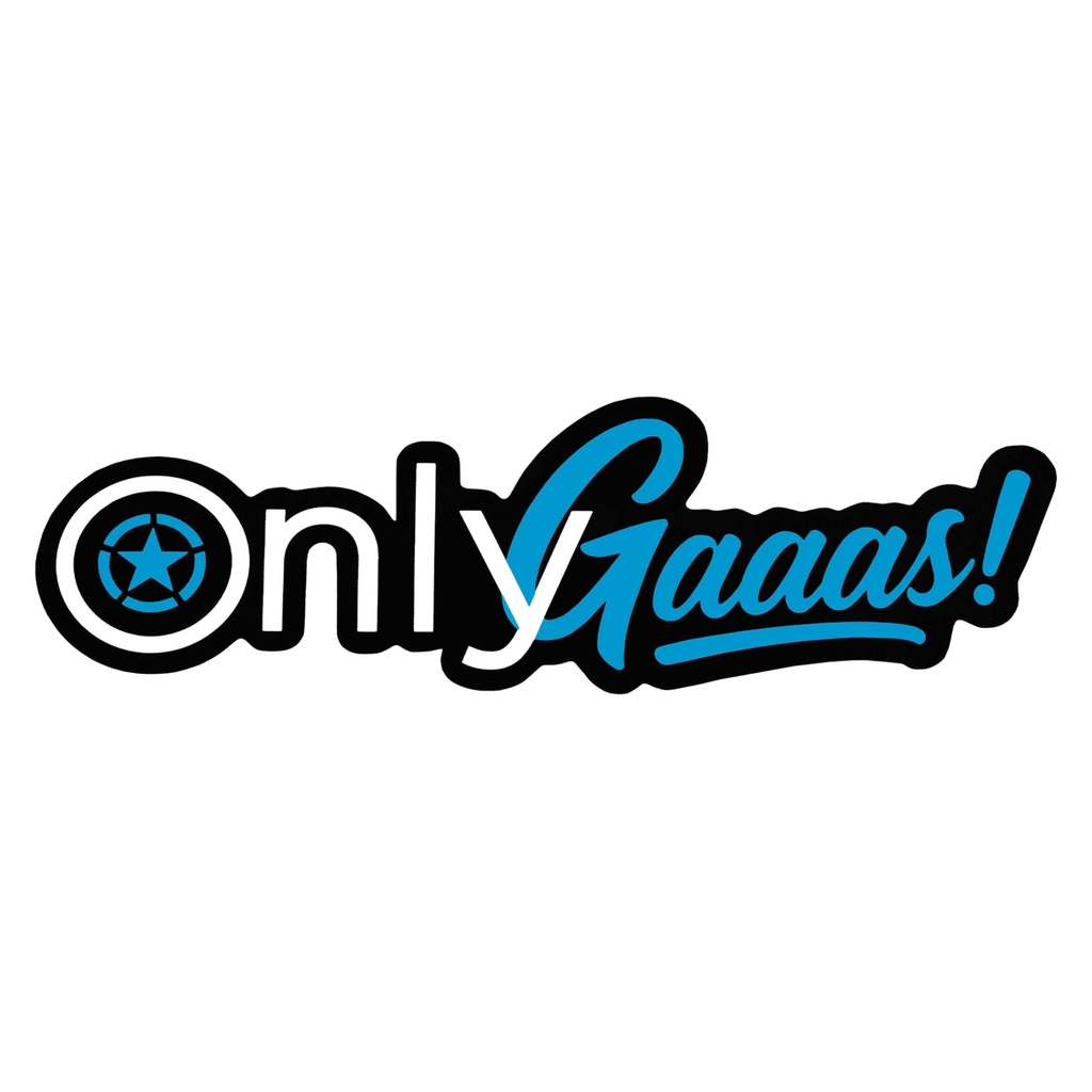 Pegatina Motoscoot Onlygaaas - negro/azul