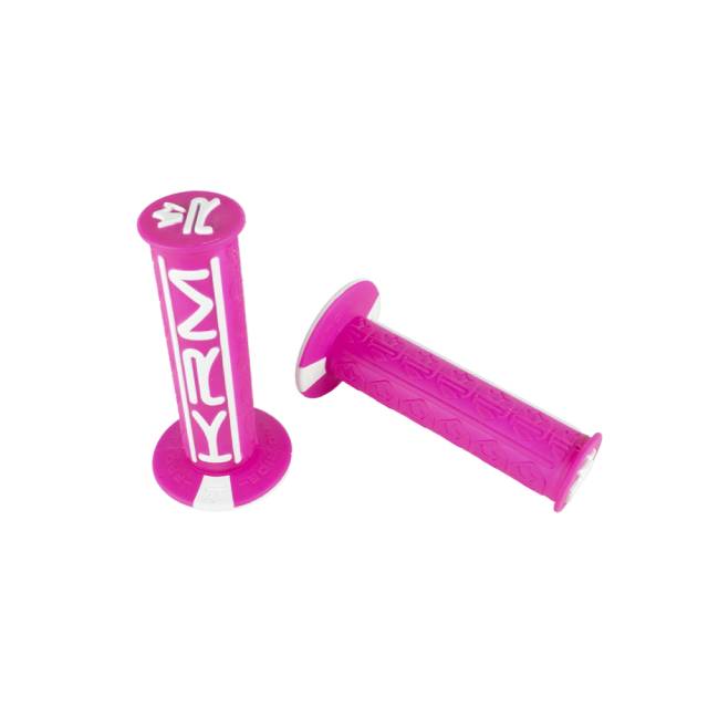 Puños KRM Pro Ride - rosa/blanco