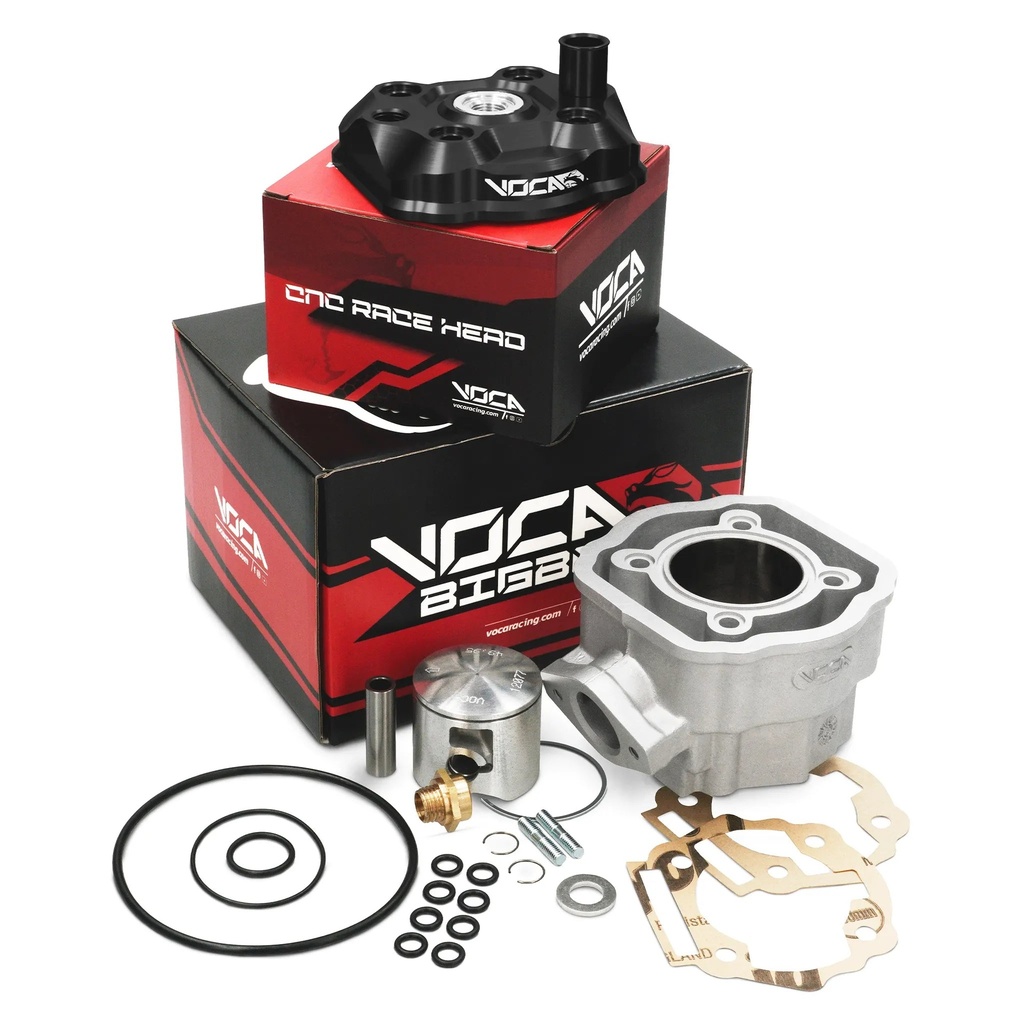 Cilindro VOCA Bestia 80cc Derbi Euro 3/4 d.50mm - Culata negra