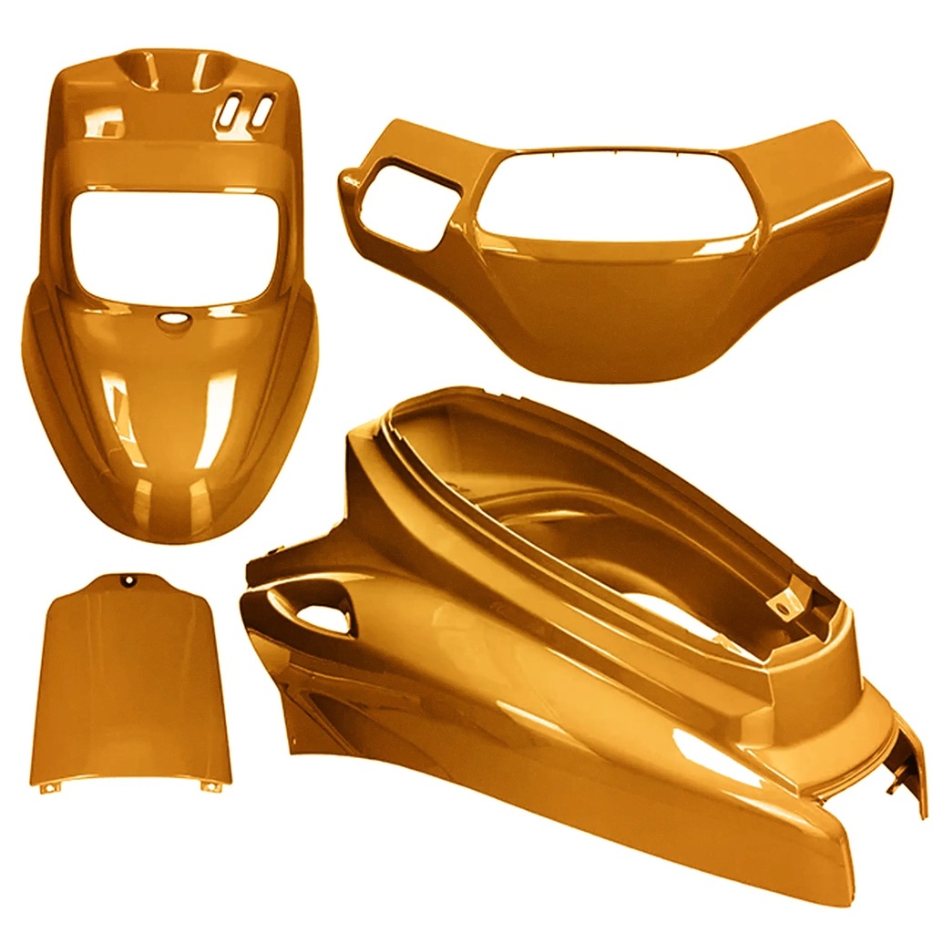 Kit carenados Yamaha BW'S / MBK Booster >04 50cc 4 piezas AllPro - dorado metalizado