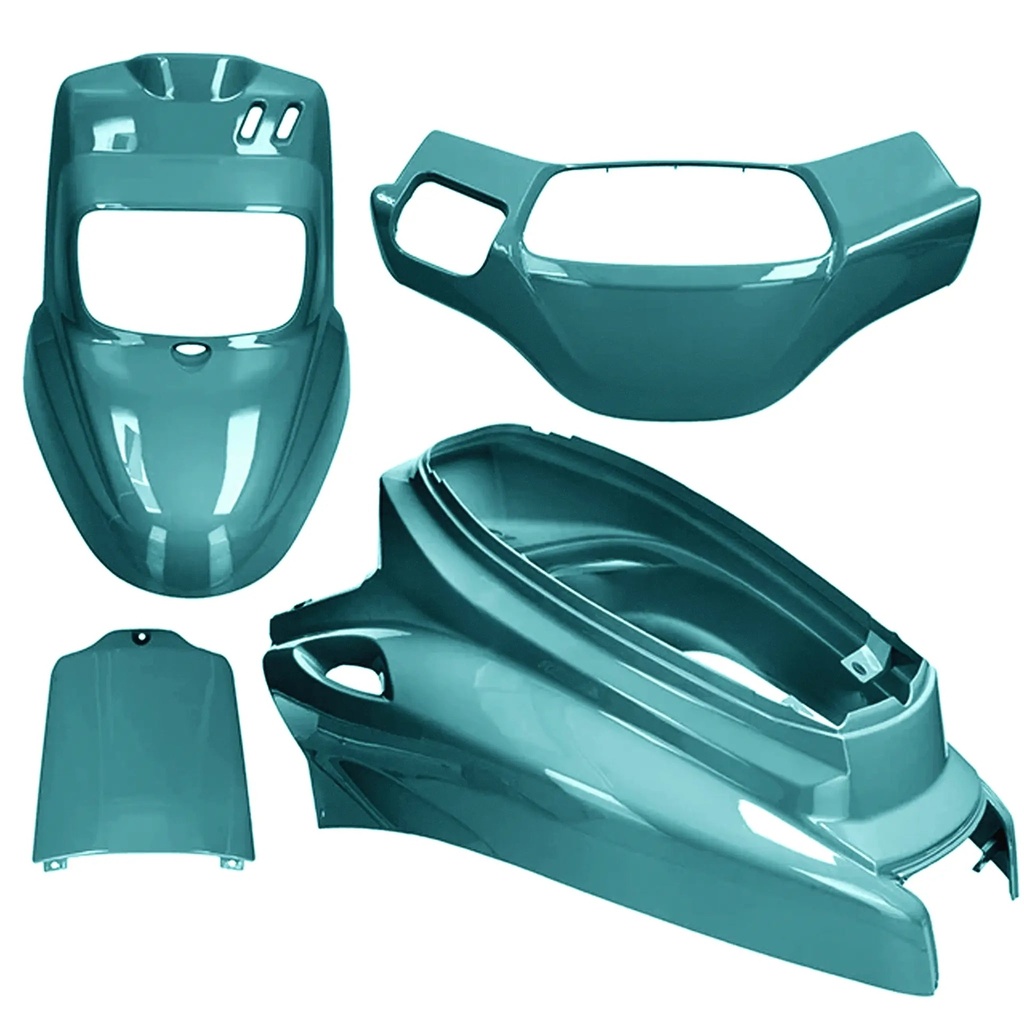 Kit carenados Yamaha BW'S / MBK Booster >04 50cc 4 piezas AllPro - turquesa metalizado