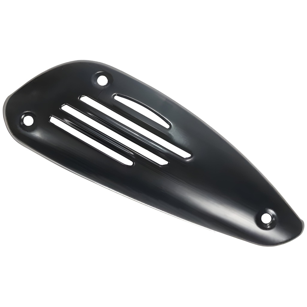 Protector escape Vespa LX 50/125/150 Negro brillo Allpro