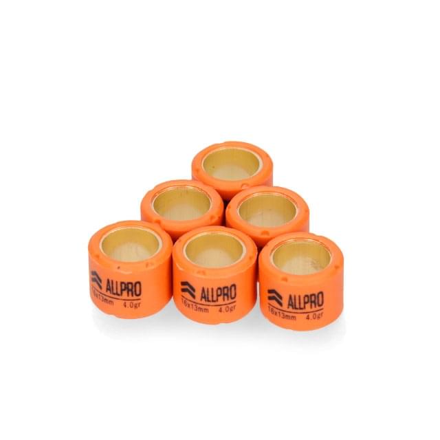 Rodillos 6 unidades 16x13 AllPro - 4,5g