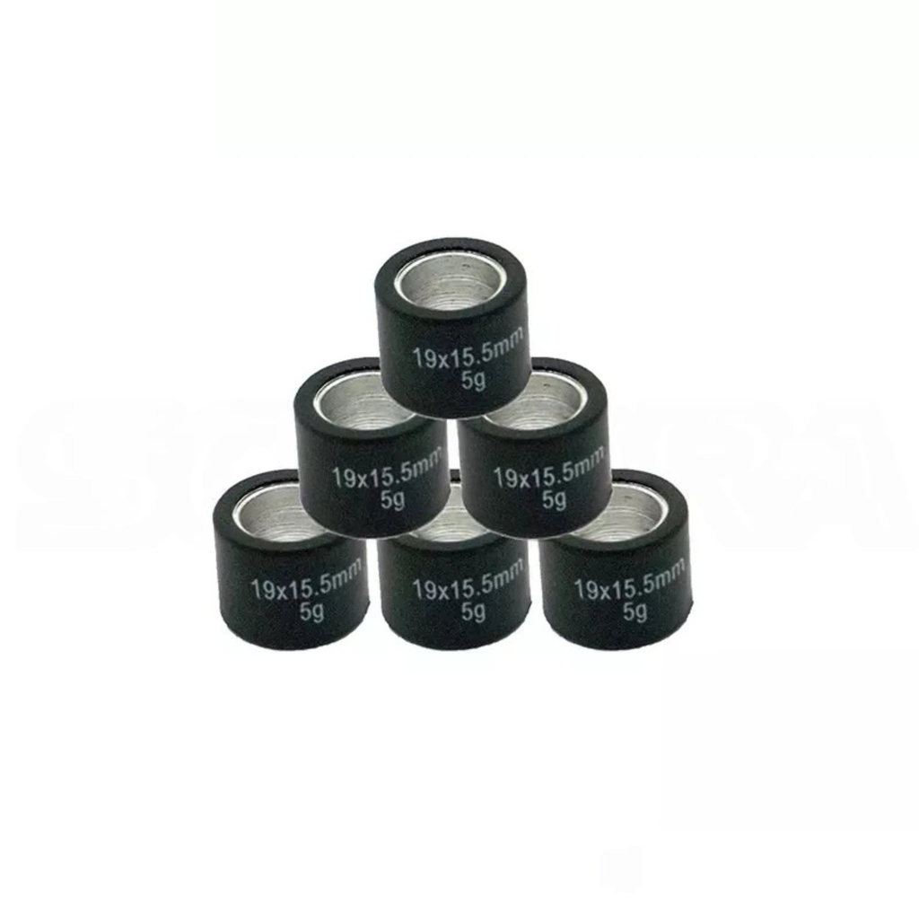 Rodillos 6 unidades 19x15.5 AllPro - 5,0g