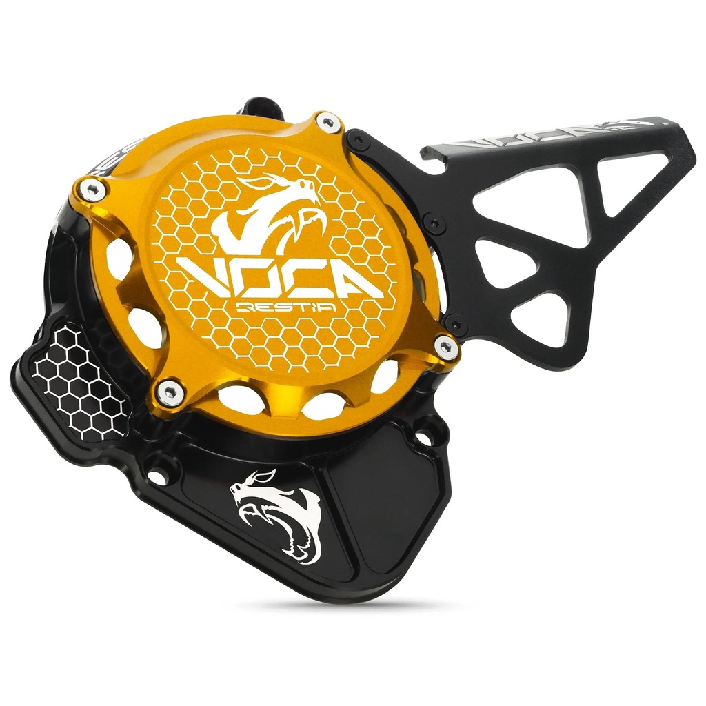 Tapa de encendido completa VOCA CNC Derbi - Dorado