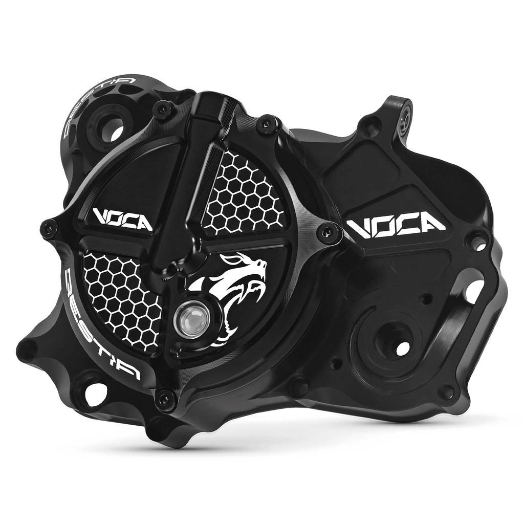Tapa de embrague completa Derbi Euro 3/4 Voca CNC - negro