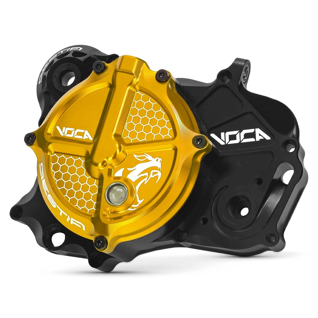 Tapa de embrague completa Derbi Euro 3/4 Voca CNC - dorado