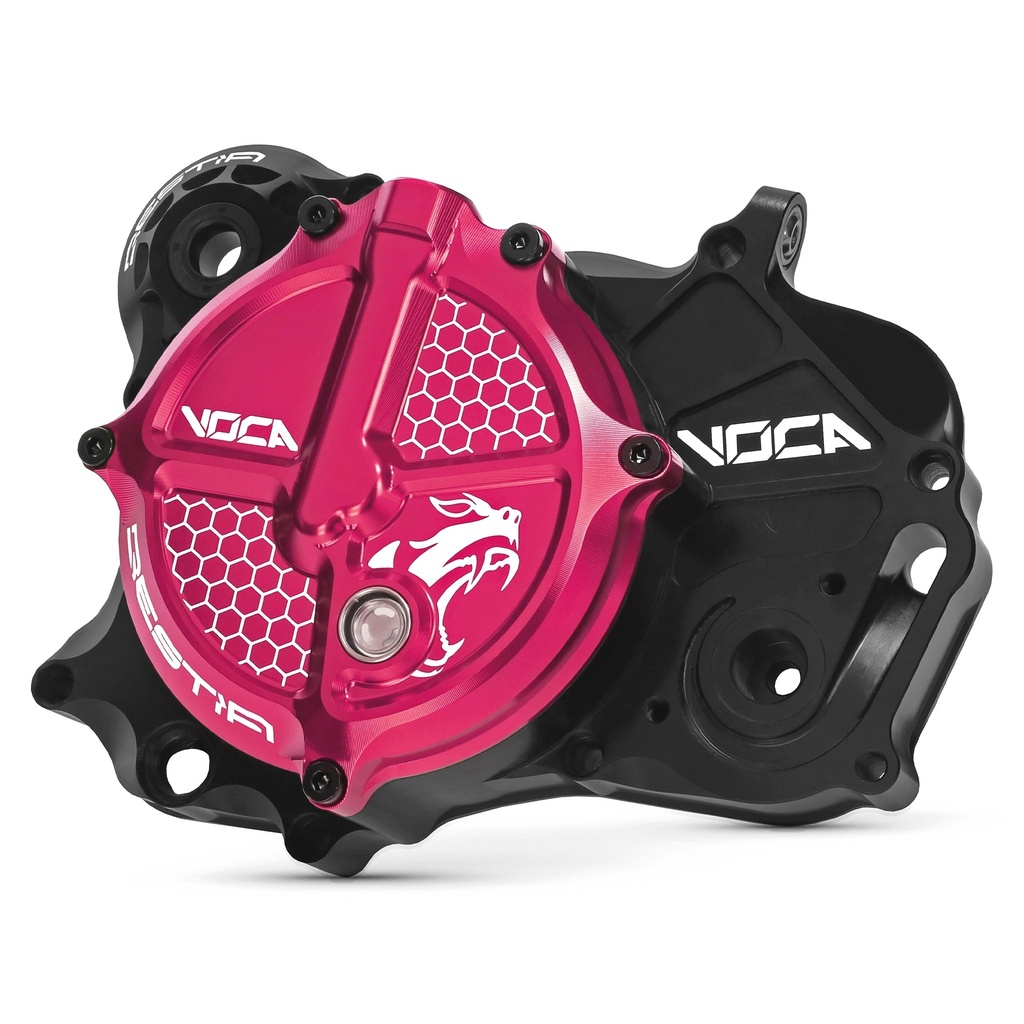 Tapa de embrague completa Derbi Euro 3/4 Voca CNC - rosa