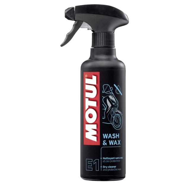 Limpia carenados en seco con cera protectora Motul E1 Wax 400ml