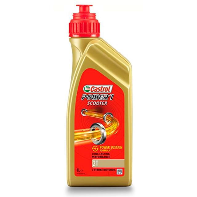 Aceite mezcla 2T 1L Castrol Power1 Scooter sintético (OPW1)