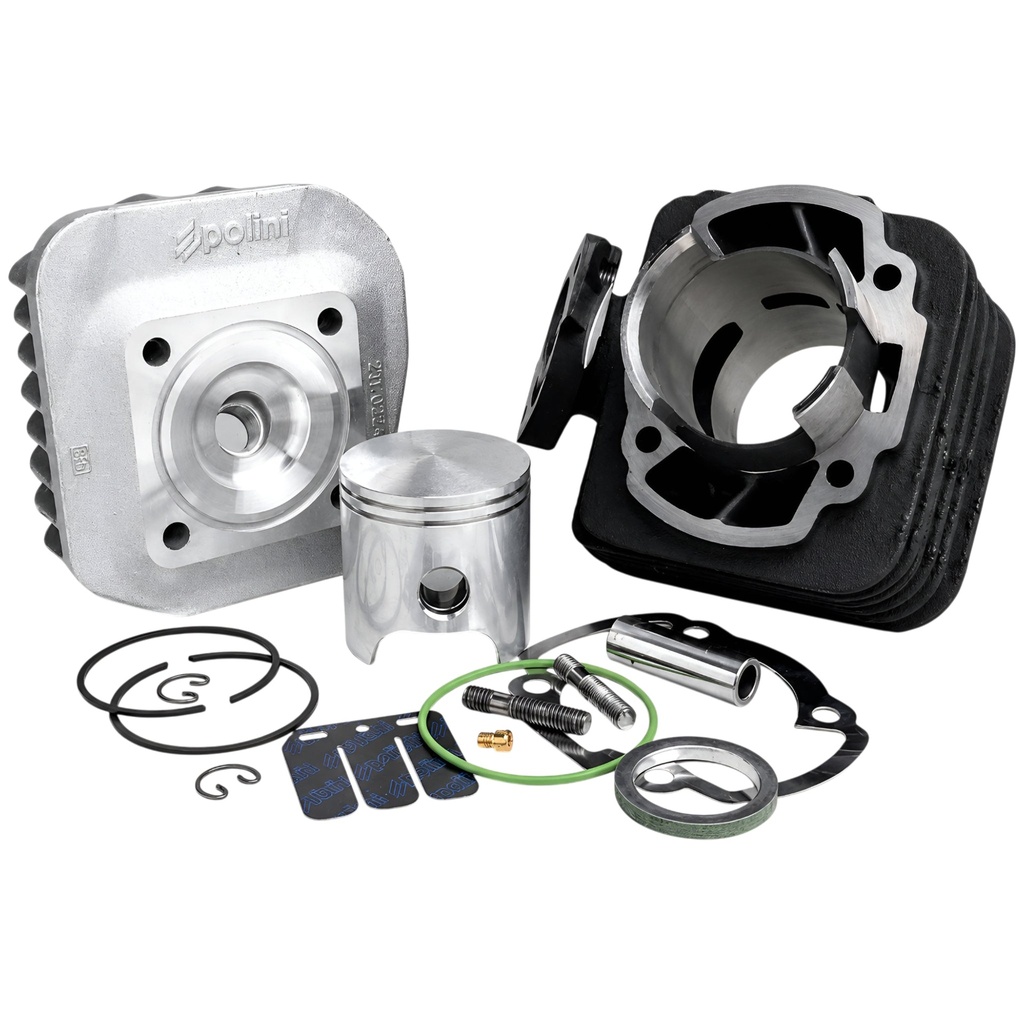 Cilindro (Kit) Polini SPORT 70c.c., Honda GP, Dio, Shadow, SYM Scout, Pure, Free (rosca corta )