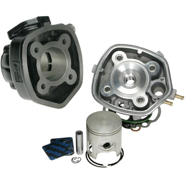 Cilindro (Kit) Polini SPORT 70c.c. (hierro), Minarelli horizontal LC (rosca larga)
