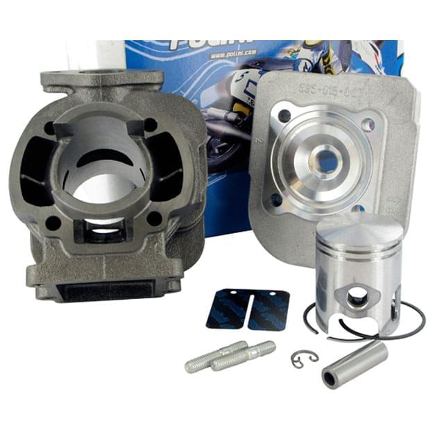 Cilindro (Kit) Polini SPORT 50c.c., Minarelli vertical (aros P206.0281 y P206.0290); rosca corta