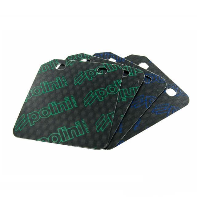 Laminas de Carbono Polini, motor Minarelli horizontal / Peugeot horizontal (0,30 / 0,35mm)