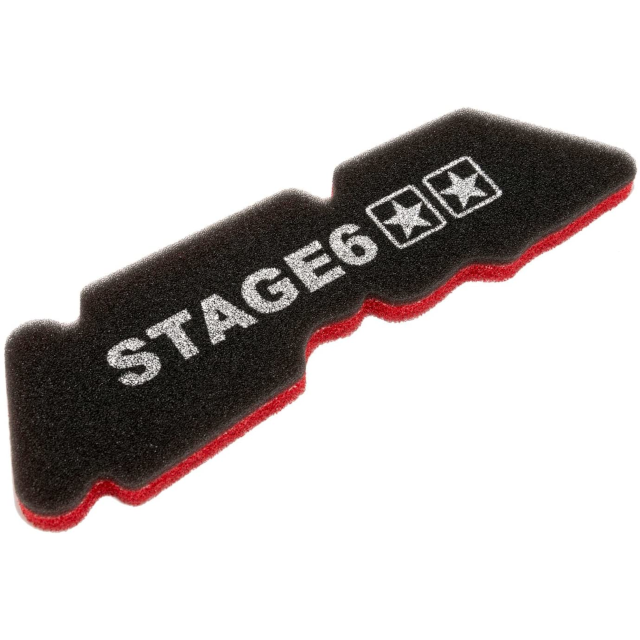 Filtro de aire Stage6 Doublelayer para caja de serie, Piaggio largo (>98, no valido para inyección)