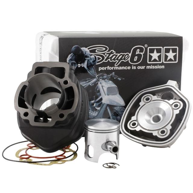 Cilindro (Kit) Stage6 STREETRACE 70c.c., hierro, d=47mm, CPI AC (10mm)