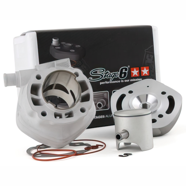 Cilindro Minarelli Horizontal LC 70cc bulón d.10mm Stage 6 Racing MKII
