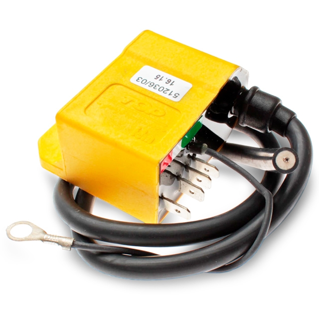 Bobina /CDI (avance fijo) amarillo TOP, Minarelli AM/RV/DL/GL, DERBI Senda (6 DUCATI)