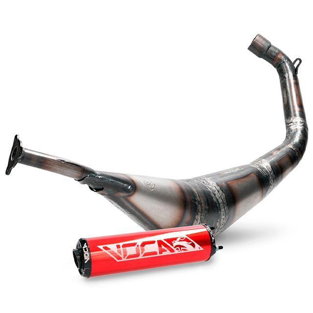 Escape Minarelli AM6 Warrior 50/70cc VOCA silenciador rojo